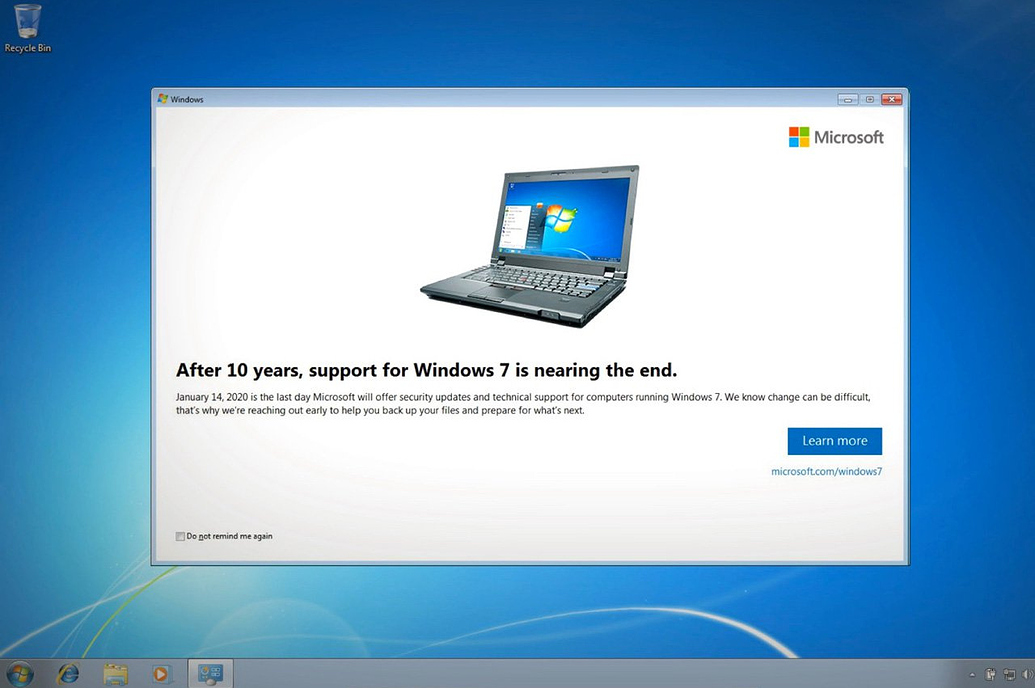 And... Goodbye Windows 7 - Raw and Random - MessengerGeek