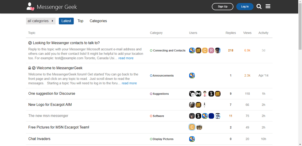 New style of messenger geek Concepts and Designs MessengerGeek