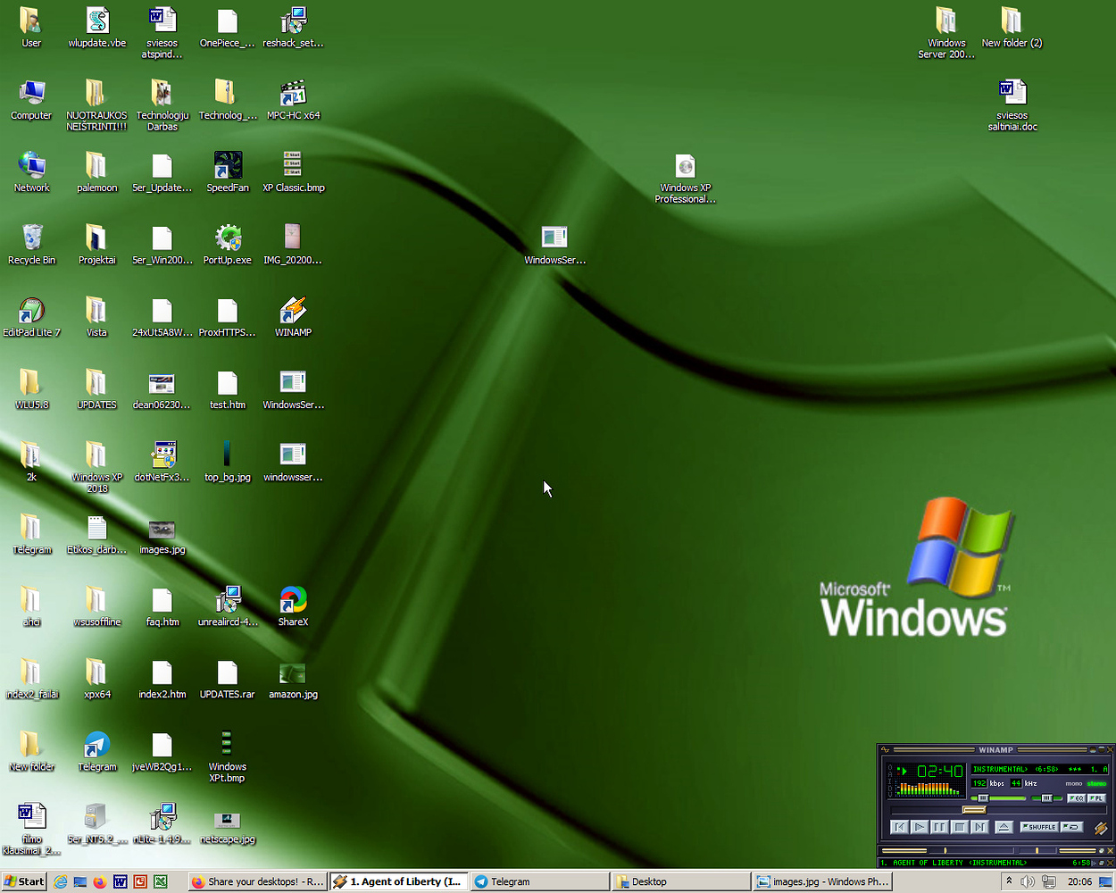Windows XP рабочий стол