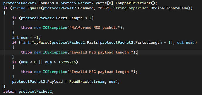 MSG Recv Handler