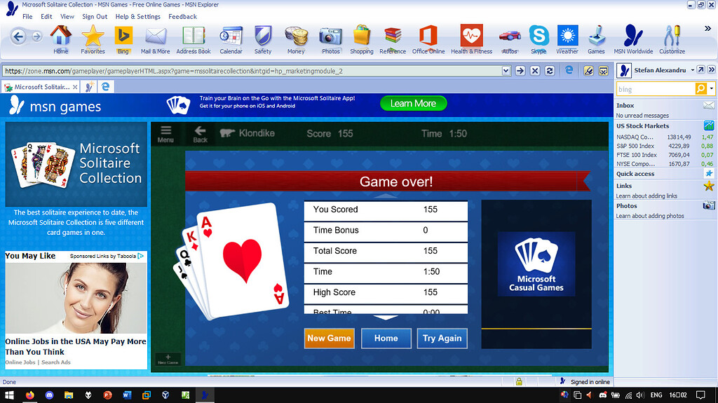 MSN Games - Have you played Microsoft Solitaire