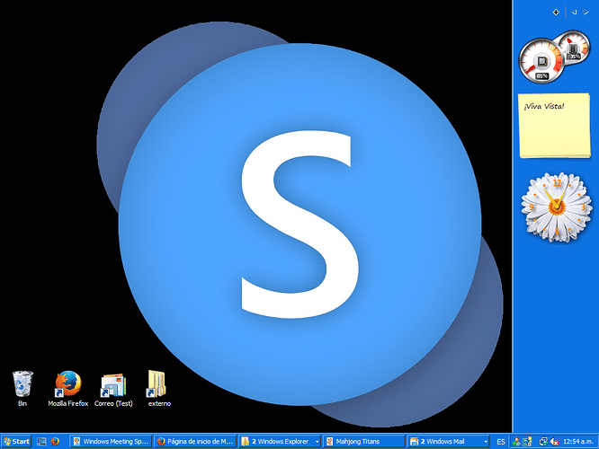 vista skype desktop!