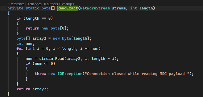 MSG Recv Reader