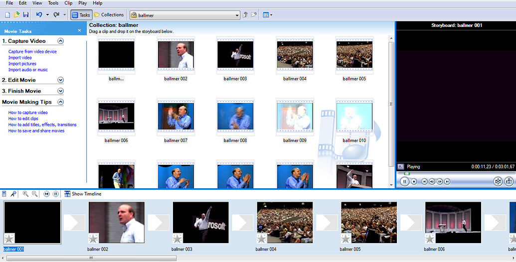 Windows Movie Maker XP for Windows 7 (Also works with Windows 8, 8.1