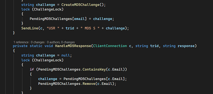 MD5 Challenge Code