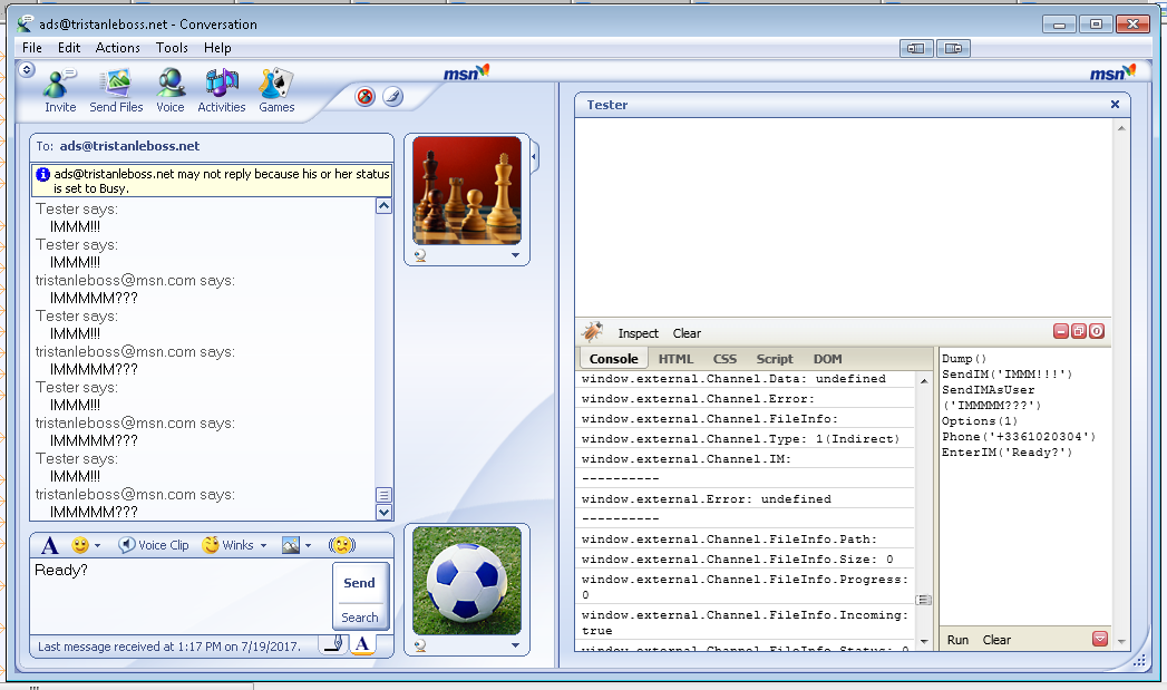 Some progress regarding games - Escargot MSN Server - MessengerGeek