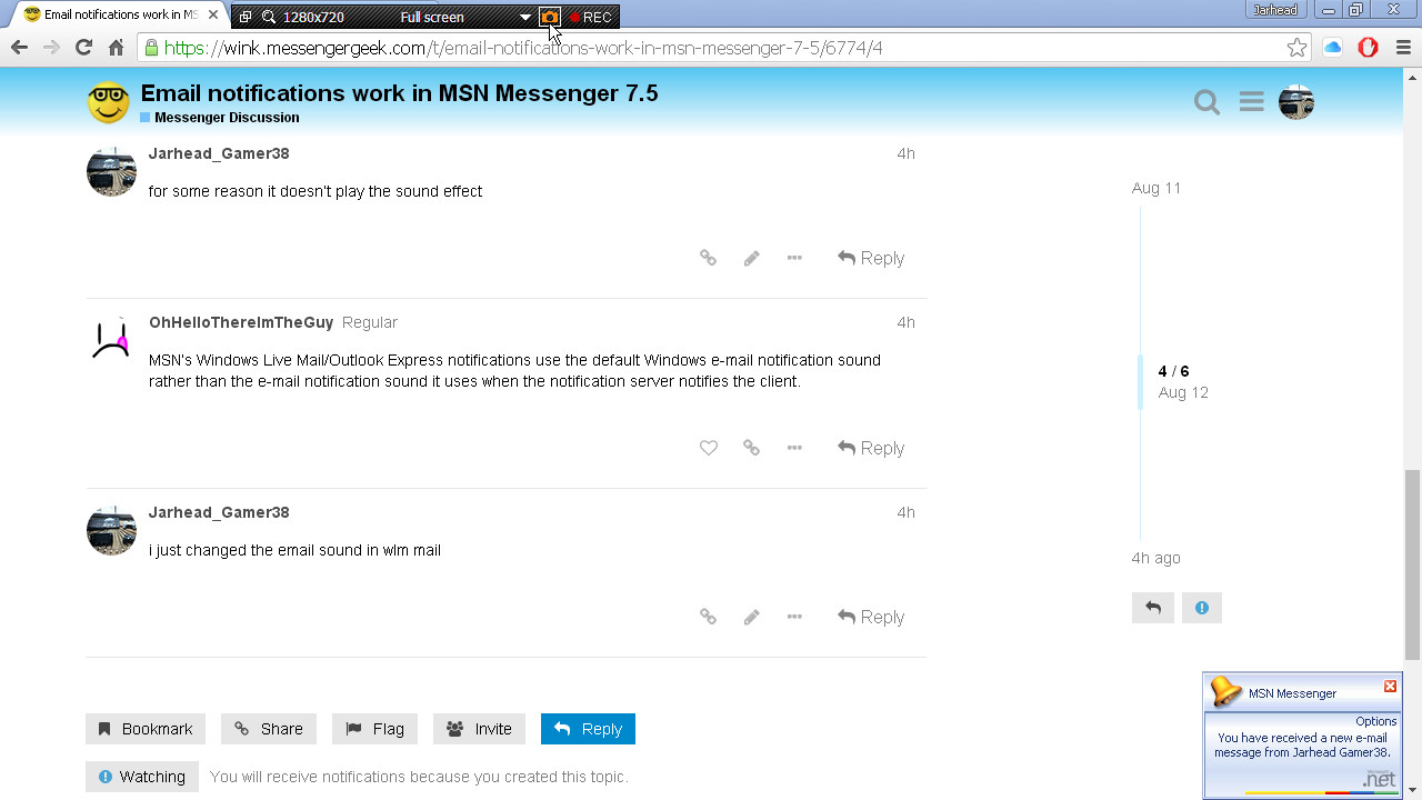 Email Notifications Work In Msn Messenger 75 Messenger Discussion