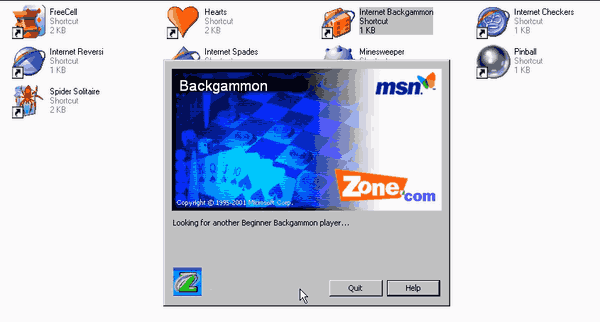 Screenshot of Microsoft Windows XP (included games) (Windows, 2001