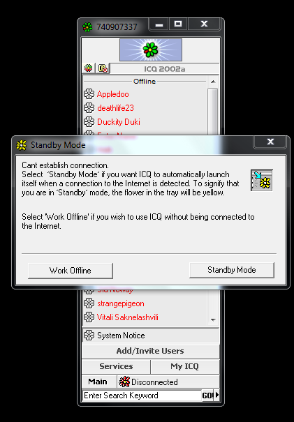 Last remaining classic ICQ servers go down. R.I.P. Classic ICQ