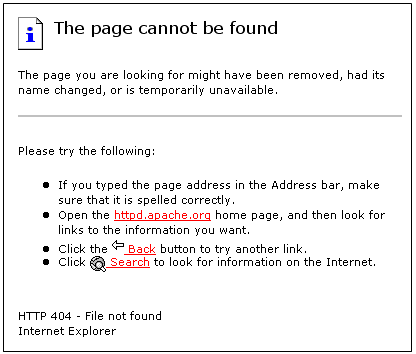 404 Error
