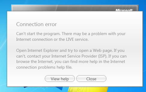 Internet connection error windows 7 исправить